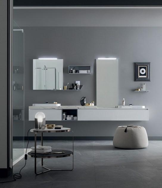 RAB Arredobagno Двойная подвесная тумба под умывальник с ящиками 3.0 sun-id-1391020 - Вид №1