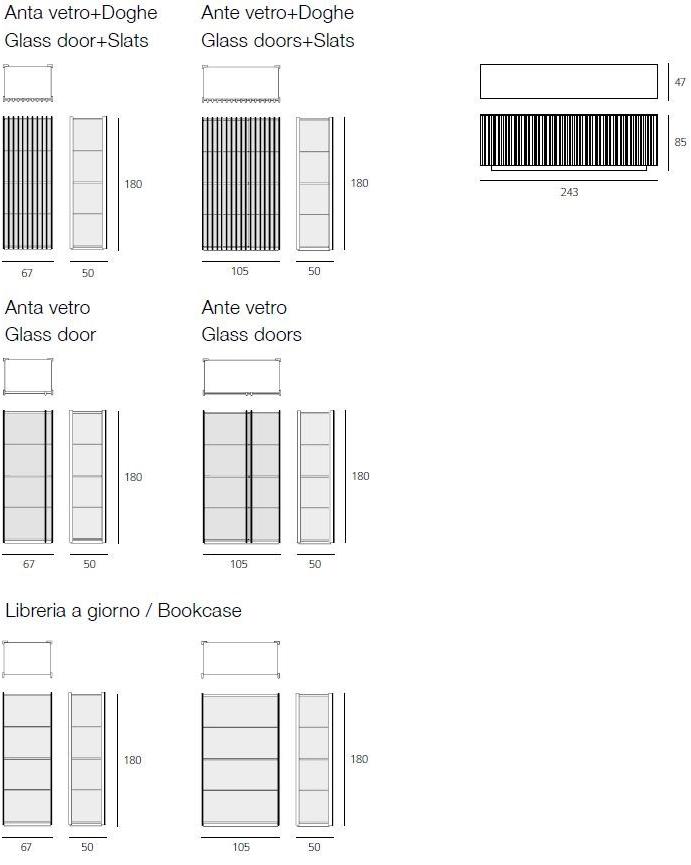 Pacini & Cappellini Книжный шкаф / витрина из дерева и стекла  5554.67  - Вид №4