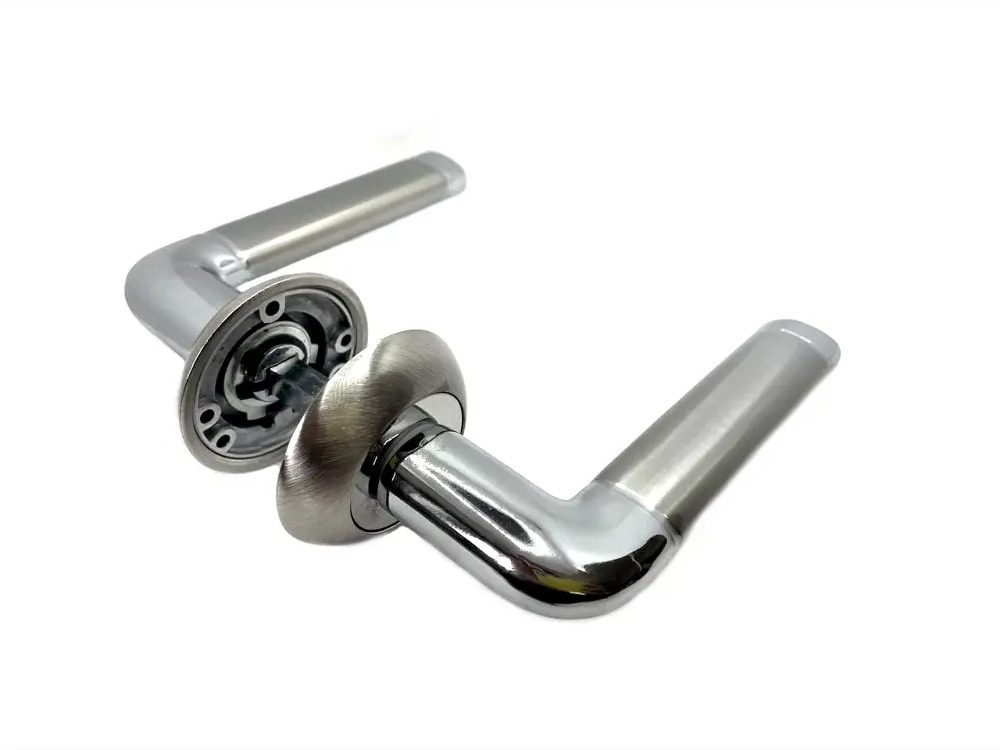 90737354 Дверная ручка на розетке LOCKLY TEPO SN CP цвет хром STLM-0361689