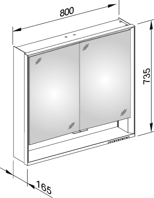 14302171301 Зеркальный шкаф KEUCO Royal Lumos - Вид №3