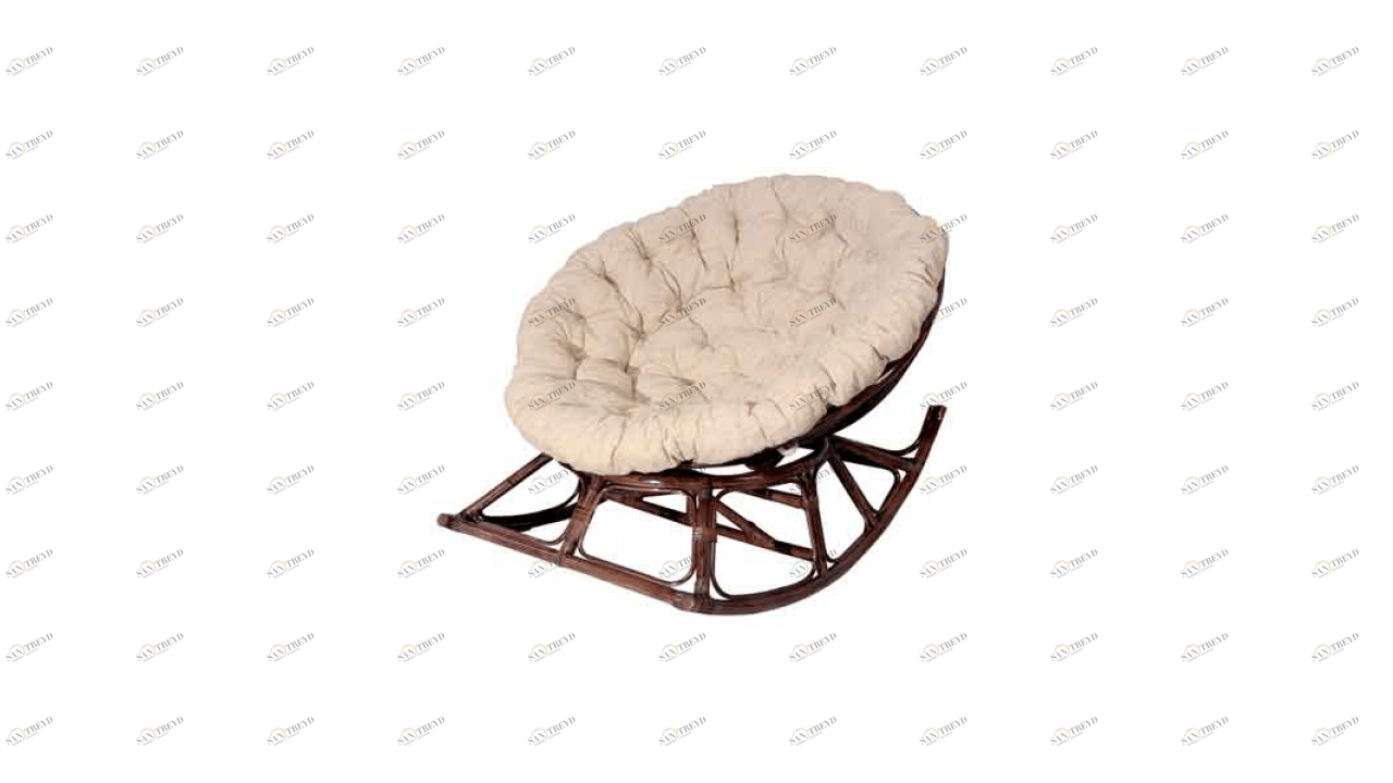 Кресло-качалка без подушки с тремя ремнями Рapasun IMPEX  040190 Бежевый 