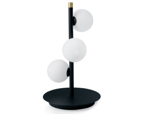 Настольная лампа из металла и опала