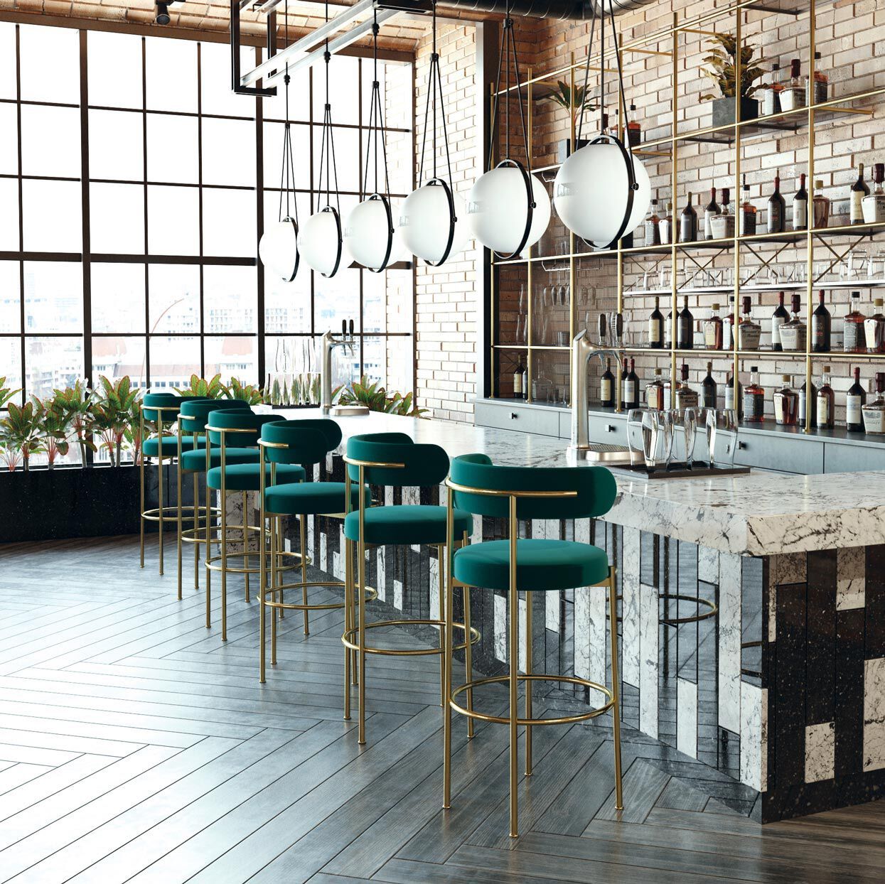 Тканевый мягкий стул с подставкой для ног JOB’S Giotto ARCH-00121984 - Вид №1