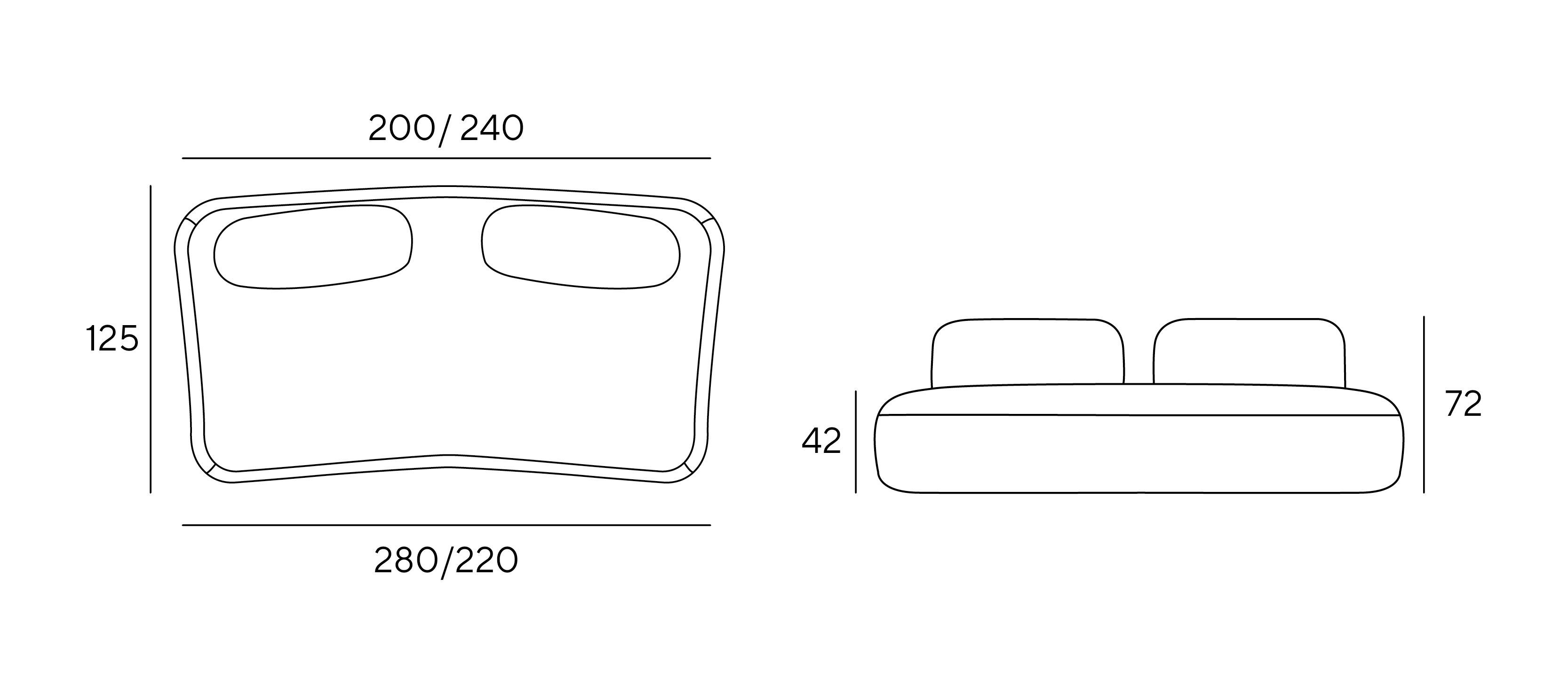 Модульный тканевый диван с полуостровом Innova Imbottiti NOA ARCH-00009012 - Вид №3