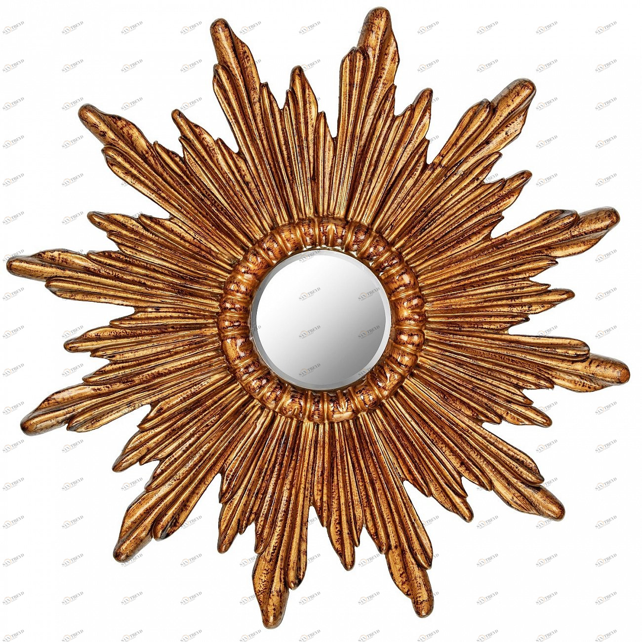 Зеркало-солнце 74,5 см бронзовое Ray Bronze ART-ZERKALO ДИЗАЙНЕРСКИЕ 00-3884097 Бронза;зеркальный 