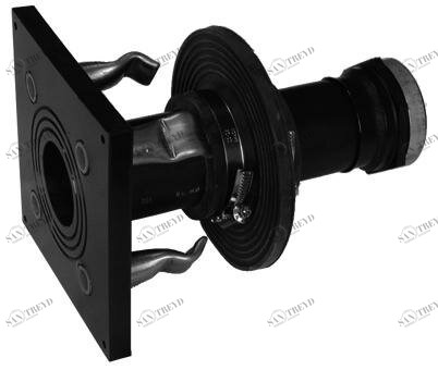 SANIT 521120020115416 оцинкованные стенки втулки ПЭ, прямой односторонний фланец / внутренняя резьба втулка, втулки стали дюбель 