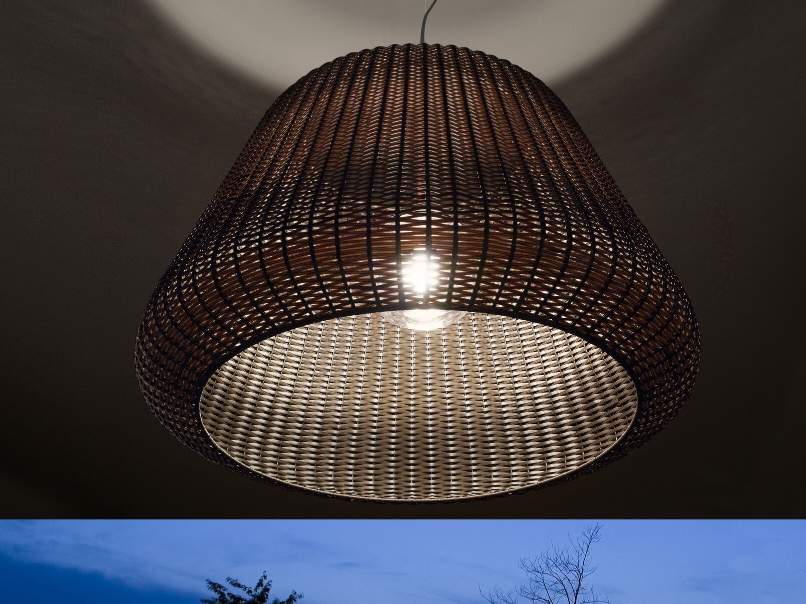 Открытый ротанга подвесной светильник Panzeri Ralph ARCH-00042134 - Вид №2