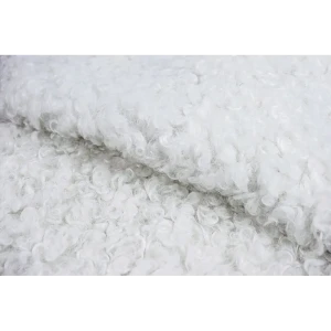 Ткань мебельная Alaska Snow искусственный мех 140 см цвет белый