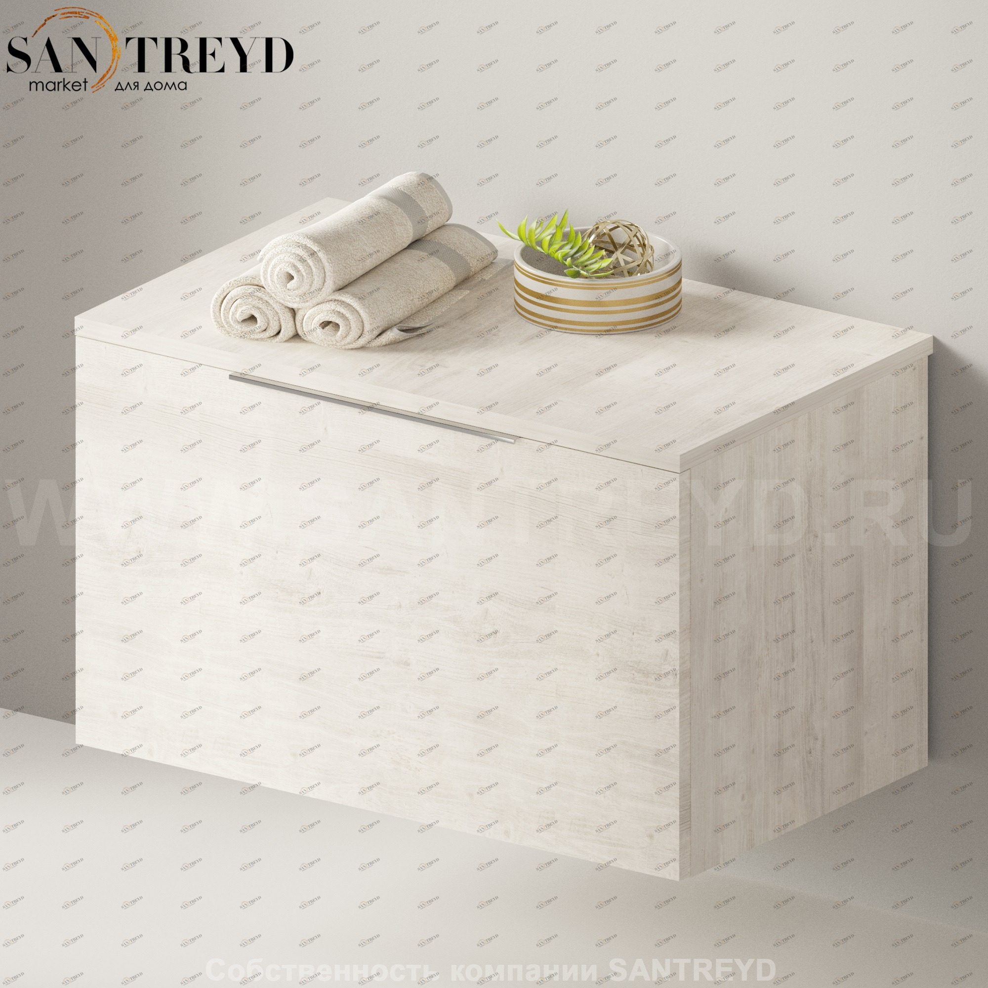 Flaminia BOX Настенная тумба 85 см с 1 ящиком BX427.WR Ceramica Flaminia BX427WR