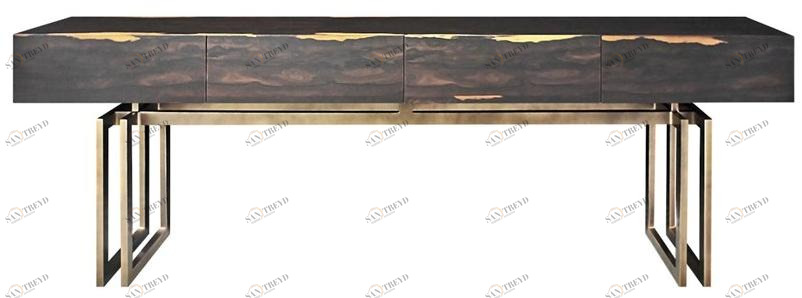 GANSK Прямоугольная деревянная консоль с ящиками  G6003 