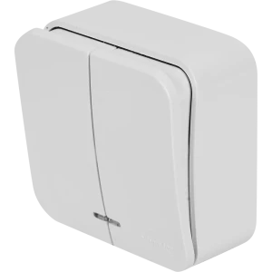 Выключатель накладной Schneider Electric Blanca 2 клавиши цвет белый