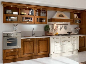Cucine Lube Деревянная кухня с ручками Laura 02