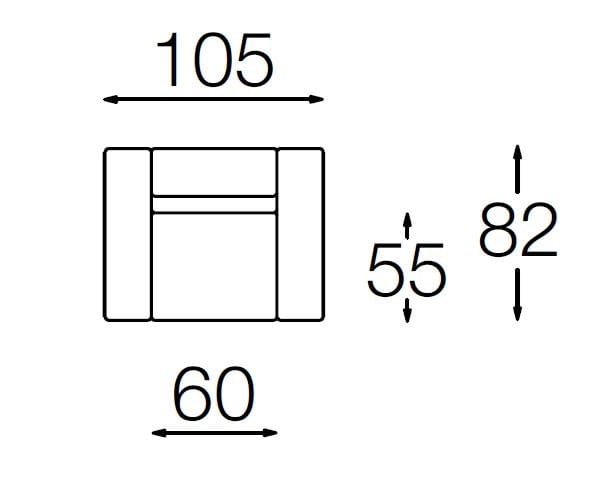 Тканевое кресло с подлокотниками Diemme Bread ARCH-00033901 - Вид №3