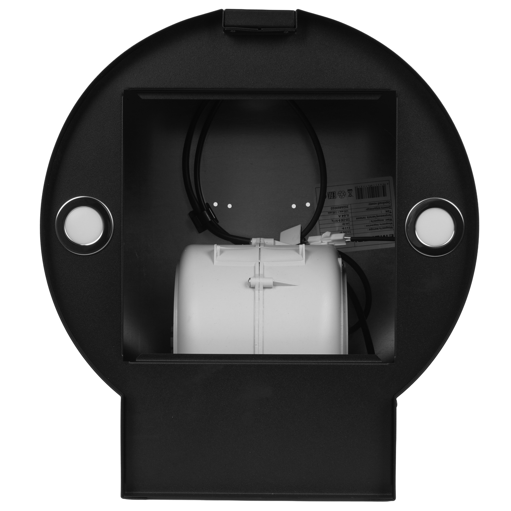 9243932 Вытяжка пристенная Meferi TUBE40BK POWER черный/черный STDN-0147474 - Вид №6