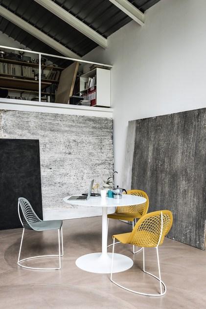 Midj Круглый стол из алюминия и стекла Infinity sun-id-1347064 - Вид №1