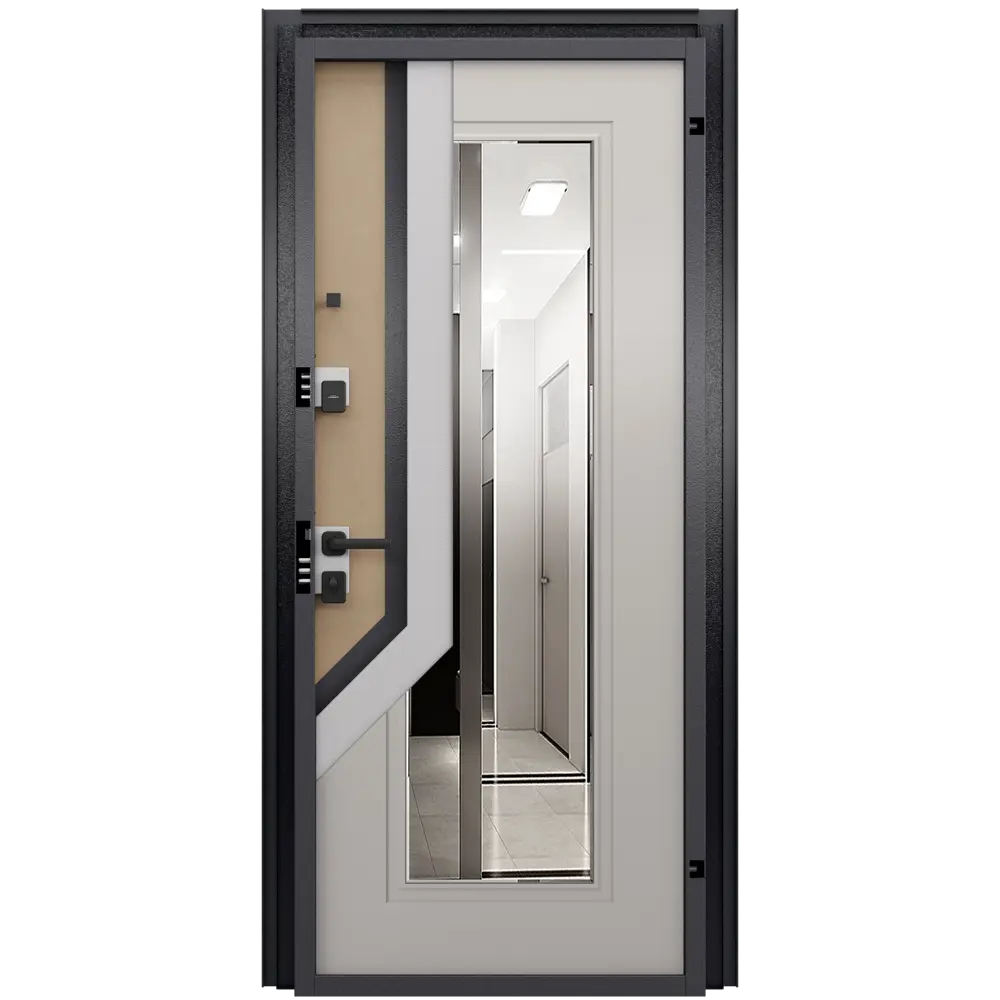 Входная дверь Гибсон 86x205 см левая айвори с зеркалом TOREX STLM-2058302 - Вид №18