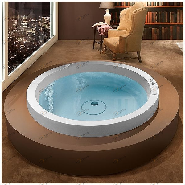 Ванна GRUPPO TREESSE Eos 160 VTL-V8461 белая круглая отдельностоящая VTLV8461