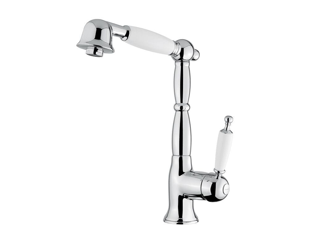 Смеситель для кухни из хромированной латуни со съемным ручным душем Bugnatese Оксфорд ARCH-00025141 - Вид №1