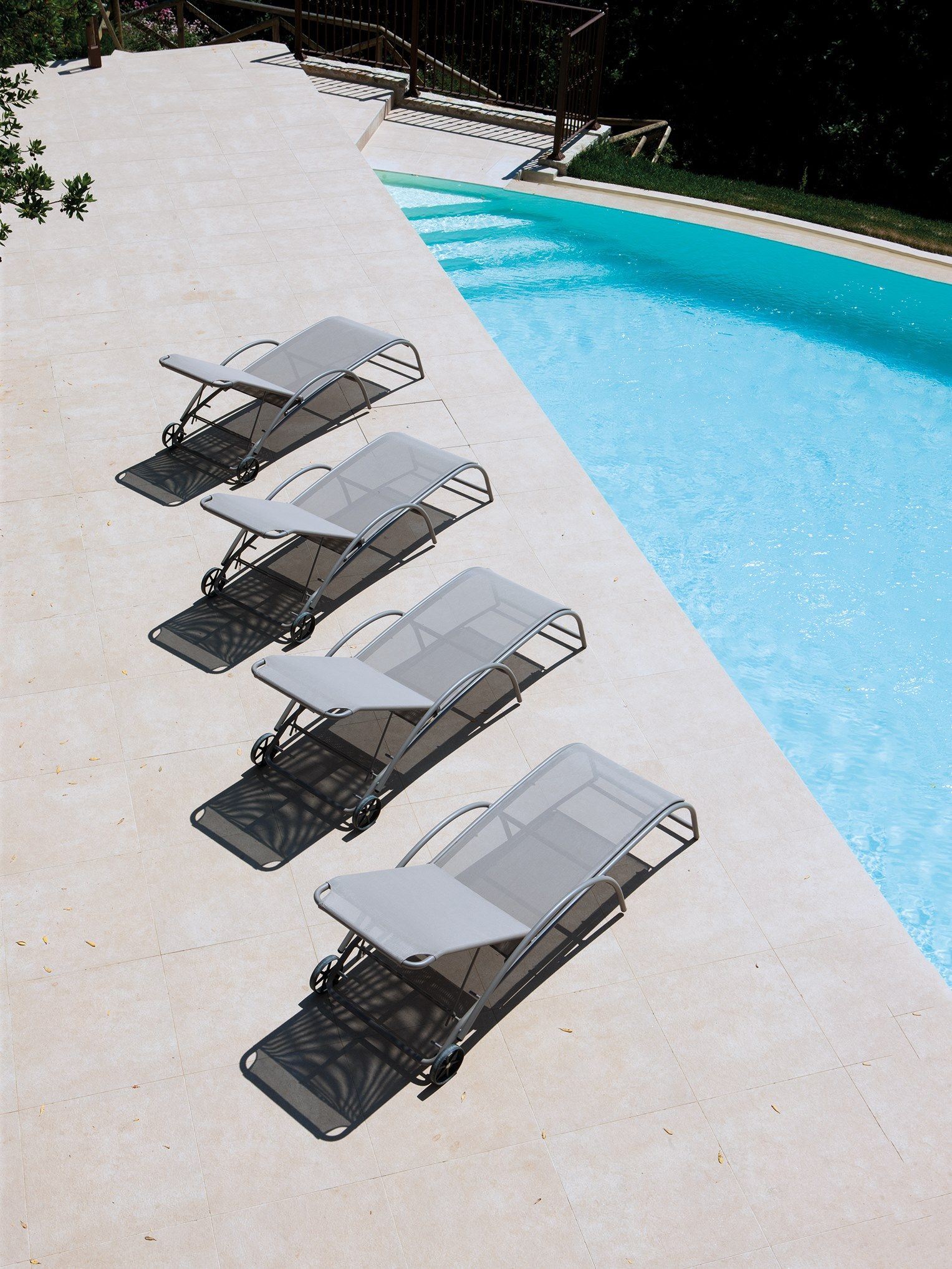 Texplast Recliner Садовая кровать с колесами Vermobil Park ARCH-00127000 - Вид №1