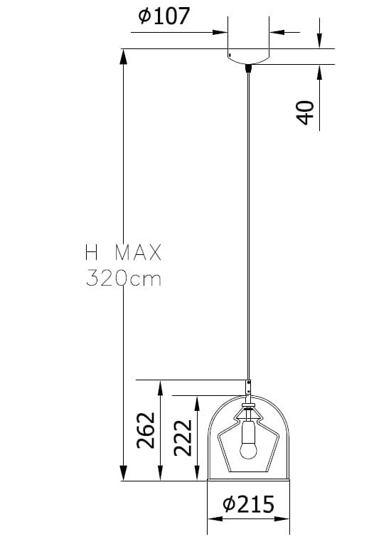 Подвесной светильник из дутого стекла Bontempi Casa SWING ARCH-00068861 - Вид №4