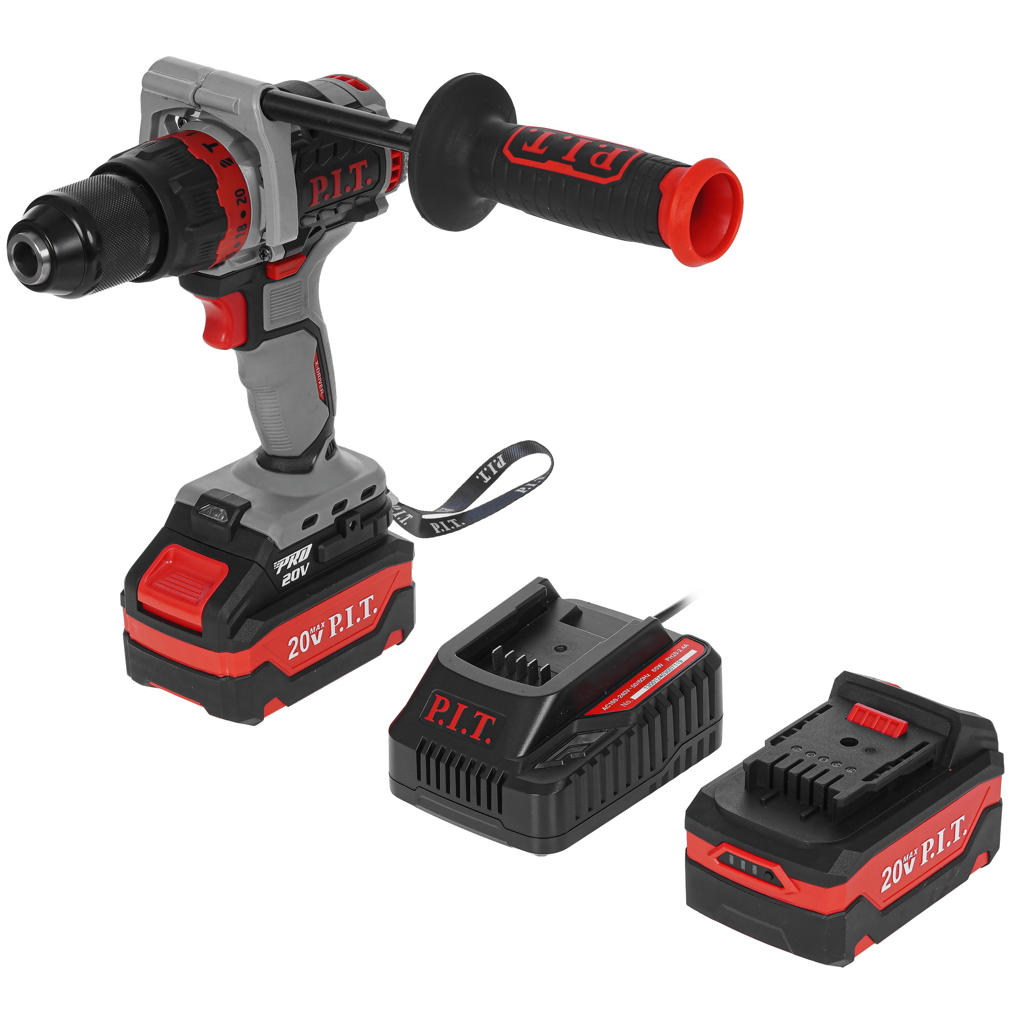 Дрель-шуруповерт PIT PSB20H-13C/2 X-DRIVER OnePower 20V 9086505 STDN-0069395 - Вид №1