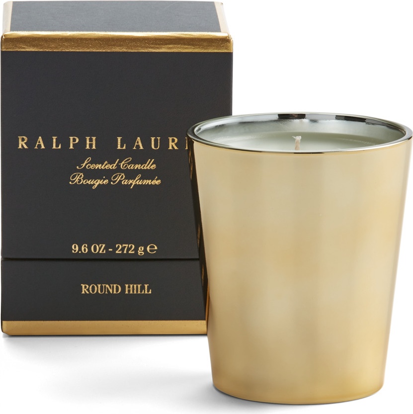10652157 Ralph Lauren Home Свеча ароматизированная Ralph Lauren Home "Раунд Хилл" 10см (лимон, лаванда, белый чай, мускус) Стекло 