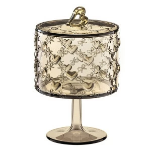 Ваза стеклянная для десертов 17 см бежевая Love GUZZINI - 00-3870248 Бежевый;прозрачный