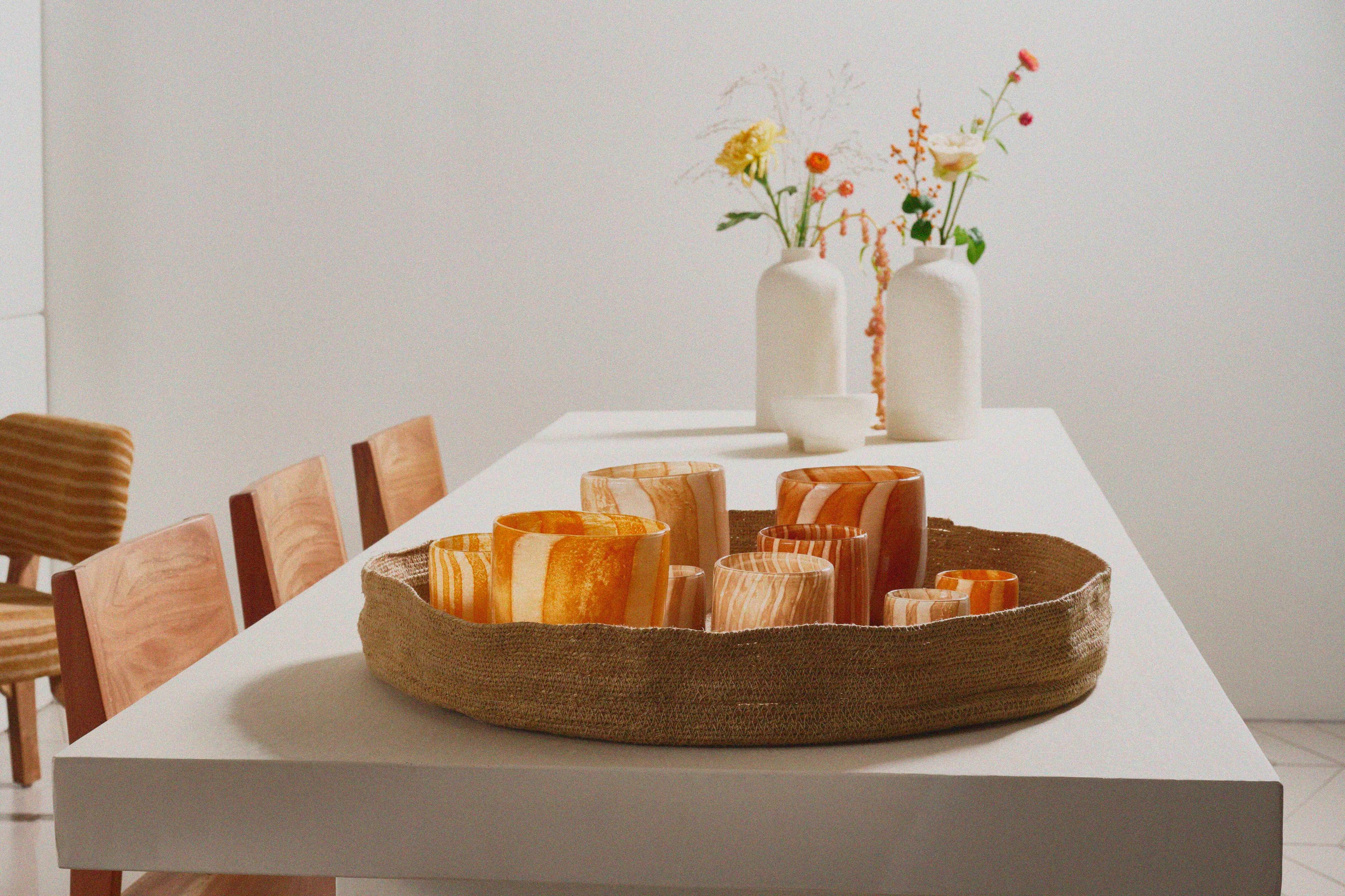 Круглая ваза из дутого стекла POMAX Канны ARCH-00042035 - Вид №1