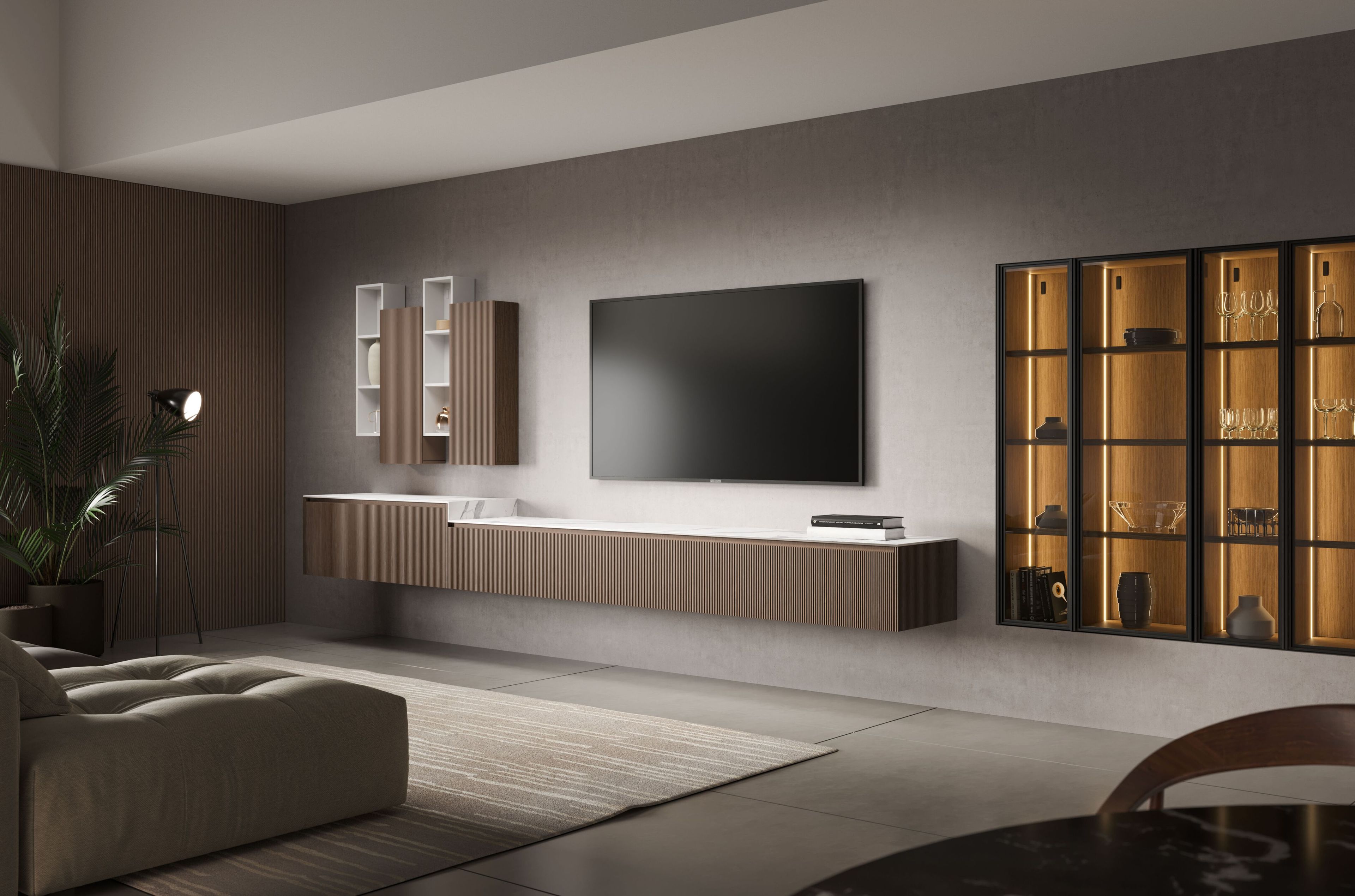 Секционная оборудованная стена Mobiltesino Millerighe Color ARCH-00072849 - Вид №1