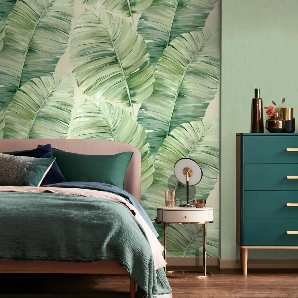 Erismann Bali - флизелиновые обои в спокойных зеленых тонах 89420888 STLM-1573969 - Вид №5