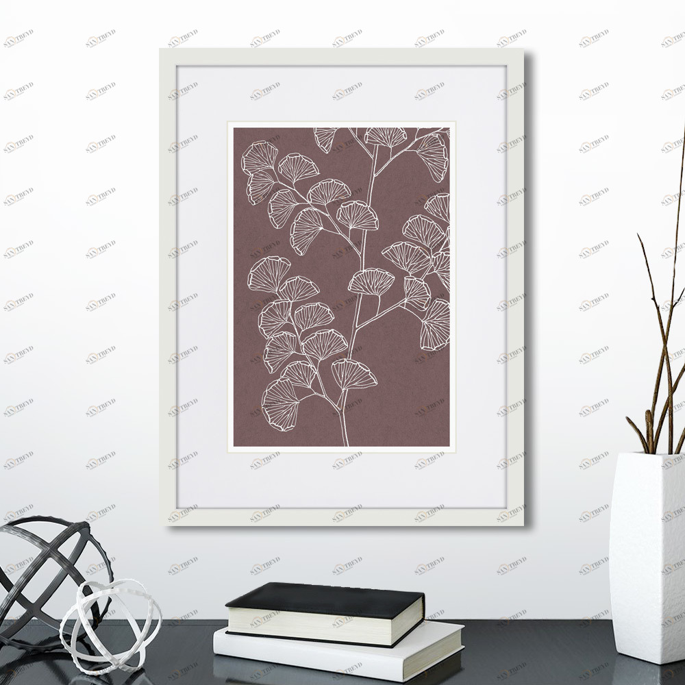 Картина 42х32 см The Fern Collection №25 КАРТИНЫ В КВАРТИРУ  00-3894682 Фиолетовый 