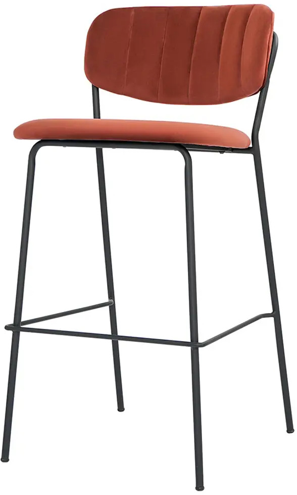 91602593 Барный стул Bergenson Bjorn Eirill 56x99x47.5 см цвет кирпичный STLM-0887538