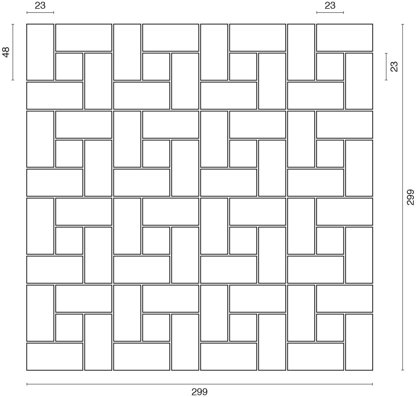 Ideamarmo Мраморная мозаика Square Sqr 801 - Вид №3