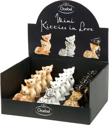 10606221 Goebel Скульптура 6,5см "Мини Китти" "Китти де люкс" Фарфор 