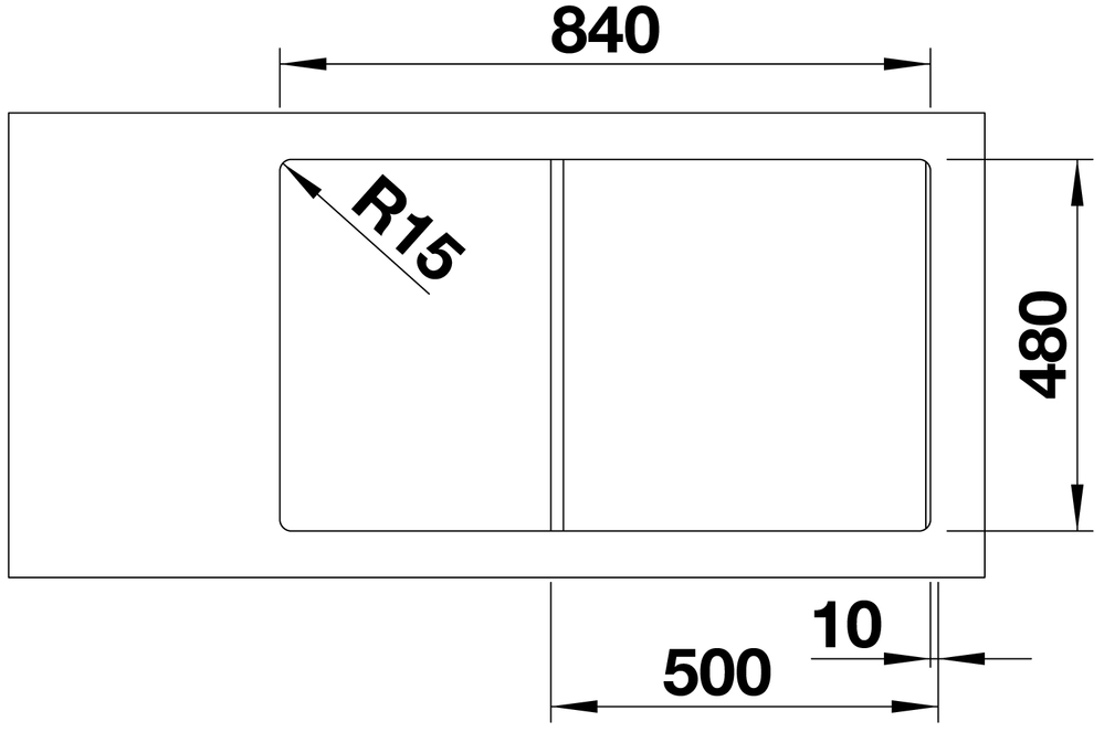520516 Кухонная мойка Blanco Zia 5 S жасмин  Blanco Zia Жасмин - Вид №3