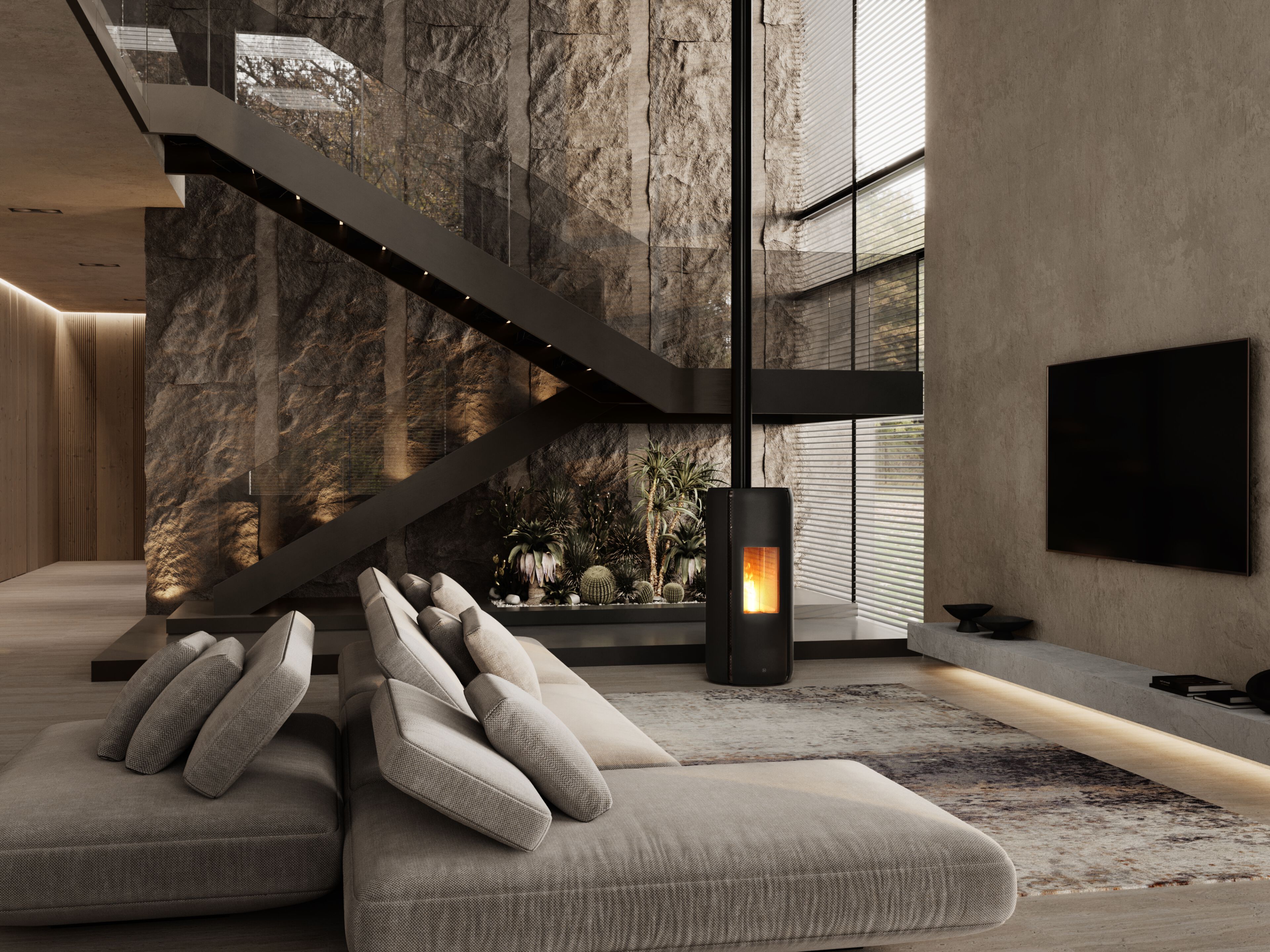 Пеллетная печь с Wi-Fi класса A+ Jolly Mec воздушные системы ARCH-00134610 - Вид №1