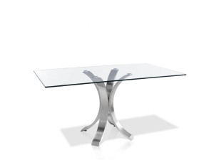 077748 Стол прямоугольный BZ2103 стекло 150x95 Angel Cerda