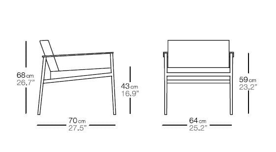 Садовое кресло с подлокотниками Bivaq Vint ARCH-00027045 - Вид №3