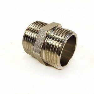 Ниппель    1/2"x1/2" никель TIEMME