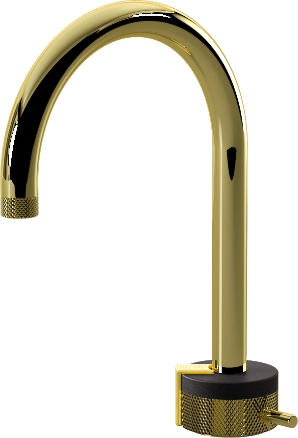 E-11502-R1BK-L2BB-PB Однорычажный прогрессивный смеситель для раковины - излив 16см GRAFF MOD+