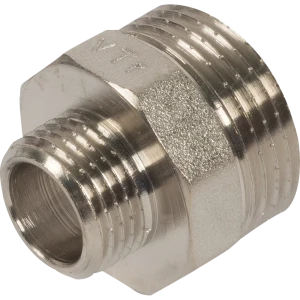 Ниппель переходной Valtec наружная резьба 1"х1/2" мм никелированная латунь VTr.580.N.0604 10511197 STLM-2185525