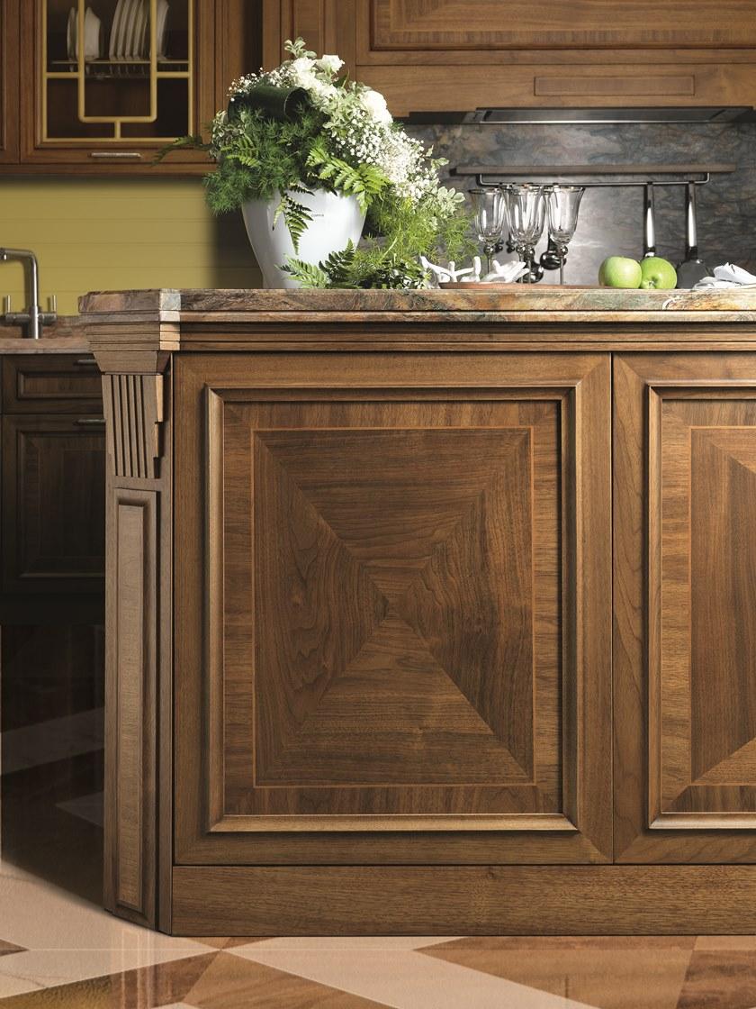 Martini Interiors Кухня из орехового дерева на заказ с островом с ручками sun-id-1448613 - Вид №3