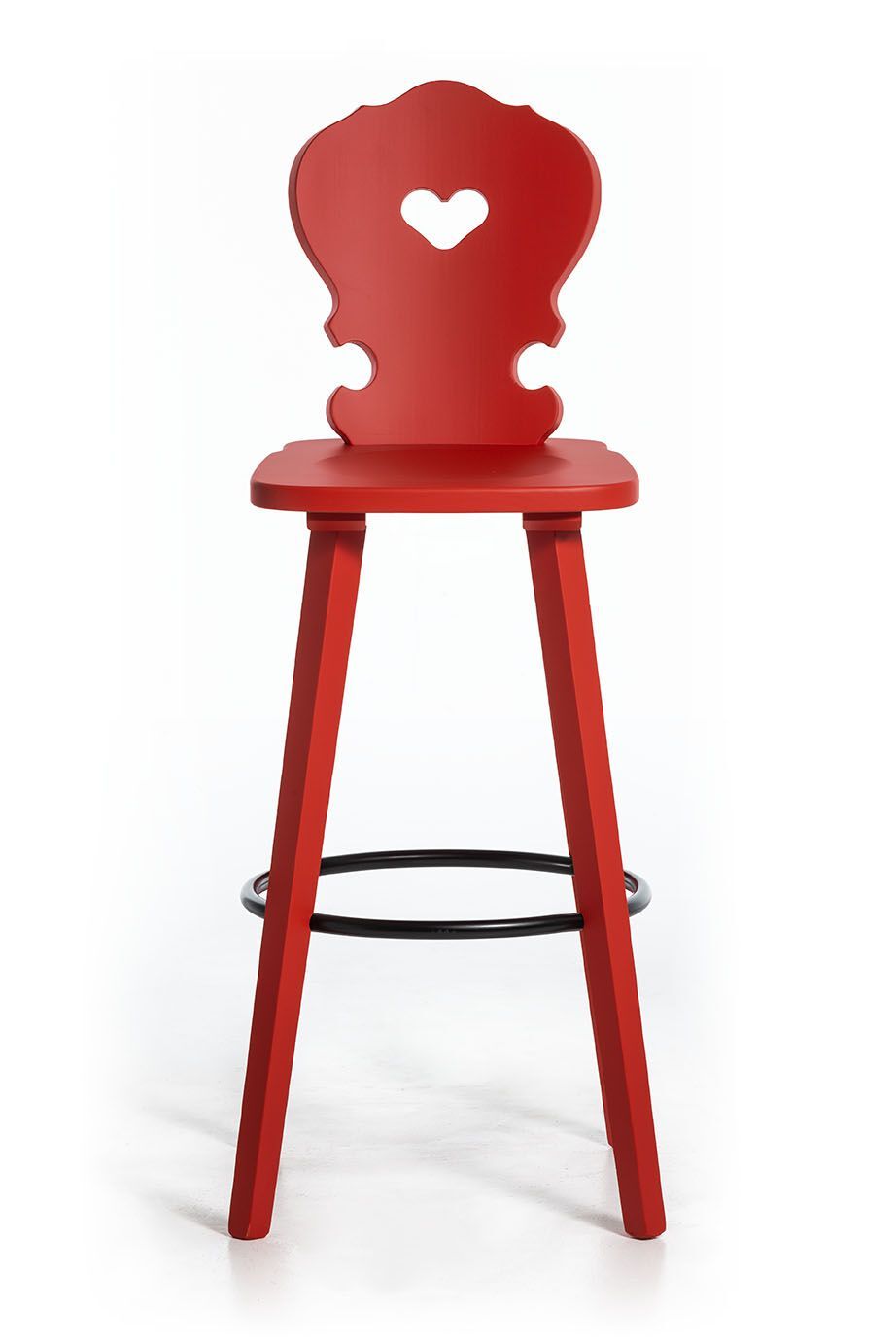 Высокий стул из ели со спинкой SIPA Вена ARCH-00142832 - Вид №2