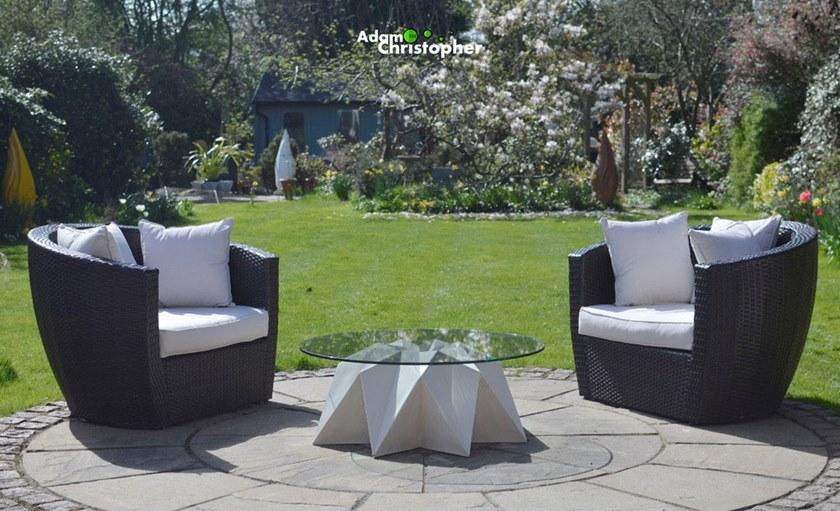 Adam Christopher Круглый садовый столик из бетона sun-id-1390980 - Вид №3