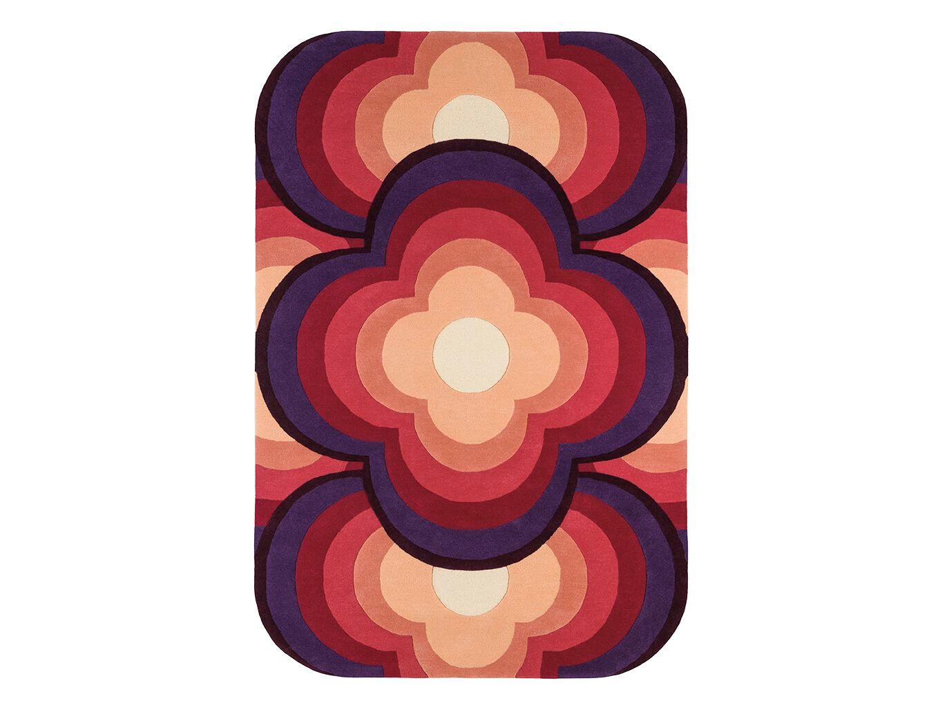 Прямоугольный шерстяной ковер Toulemonde Bochart FLOWER POWER ARCH-00093882