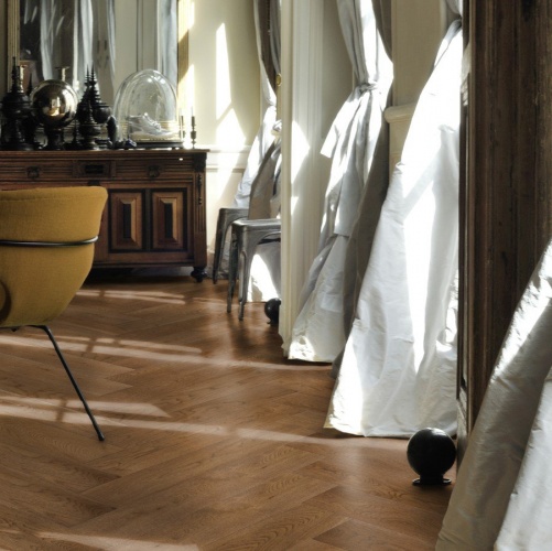 Паркет Ёлка Solidfloor New classic Шантильи Дуб Натур с брашью (Текстурированная) 610х122 мм 1195080 - Вид №3