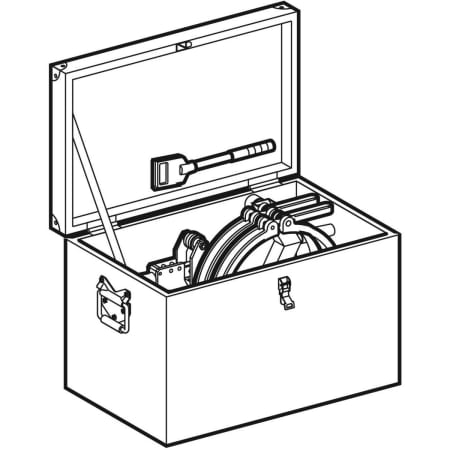 GEBERIT 356.116.00.1 Комплект насадок Geberit для сварки электросварными муфтами со встроенным термопредохранителем  - Вид №1