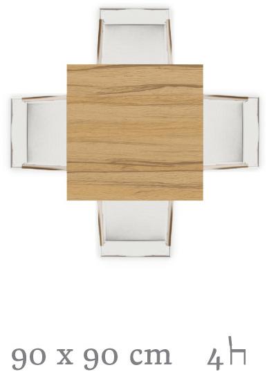 Casala Круглый журнальный столик с основанием 4 звезды Temo 6945-03 - Вид №5