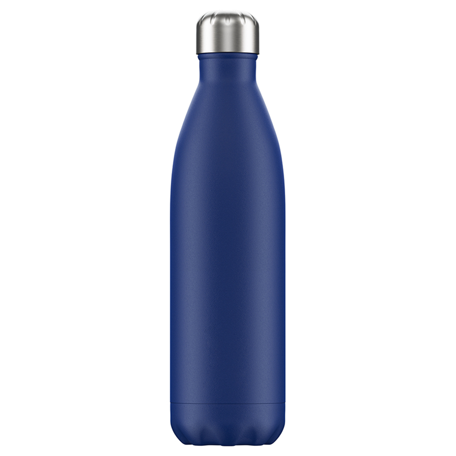 Термос 750 мл синий Matte Blue CHILLY'S BOTTLES ДИЗАЙНЕРСКИЕ 00-3947997 Синий  - Вид №1