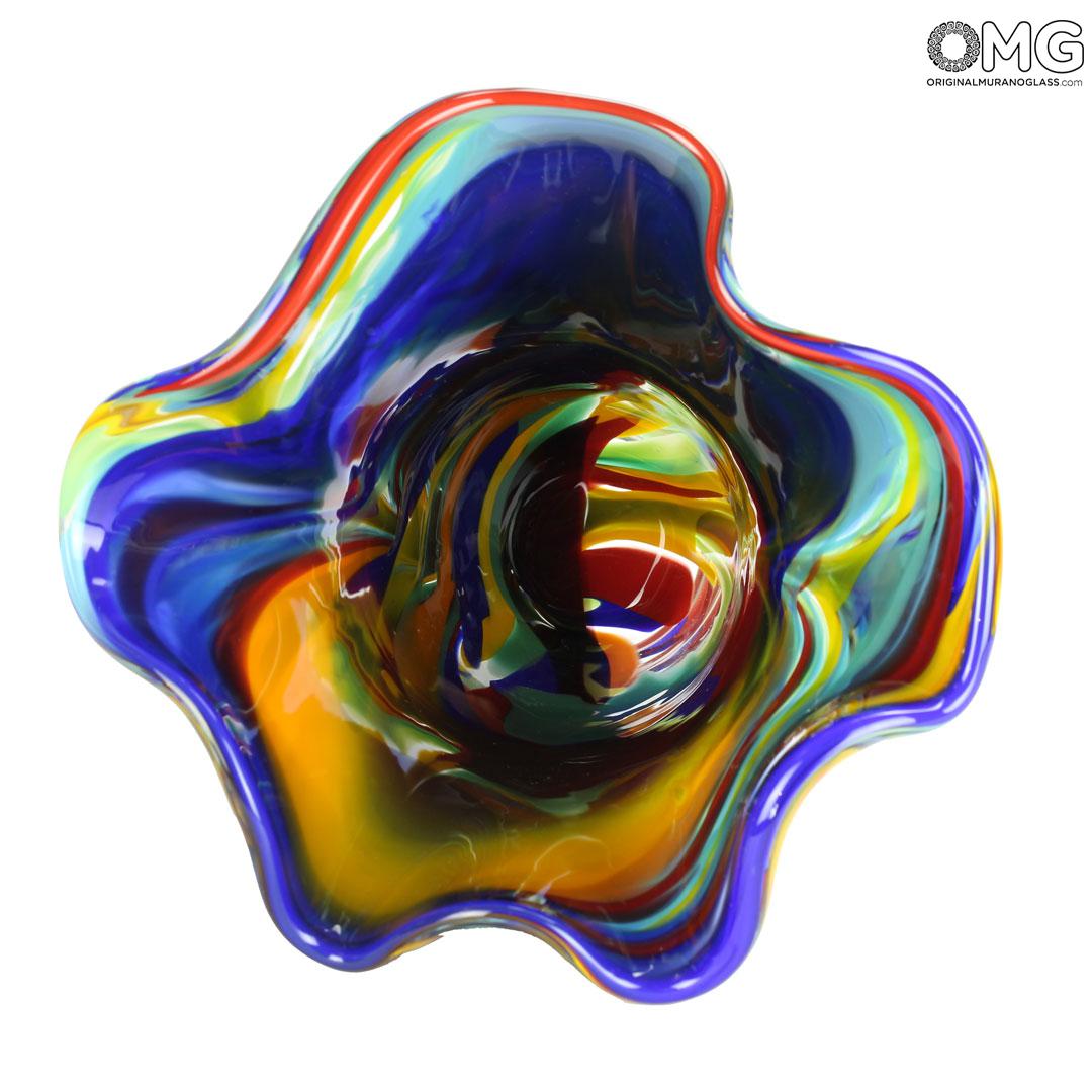 4686 ORIGINALMURANOGLASS Ваза Жёлтый Тюльпан - муранское стекло 17 см  - Вид №1